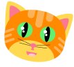 Chat orange